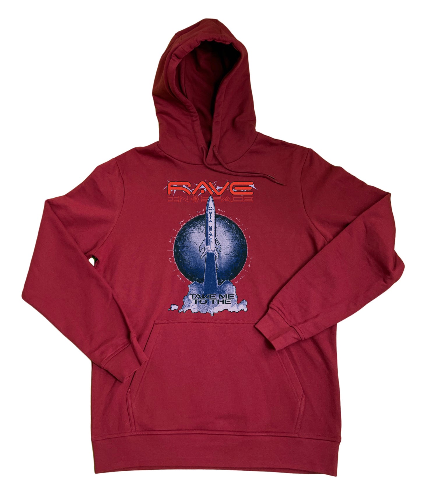 Unisex Hoodie Burgundy