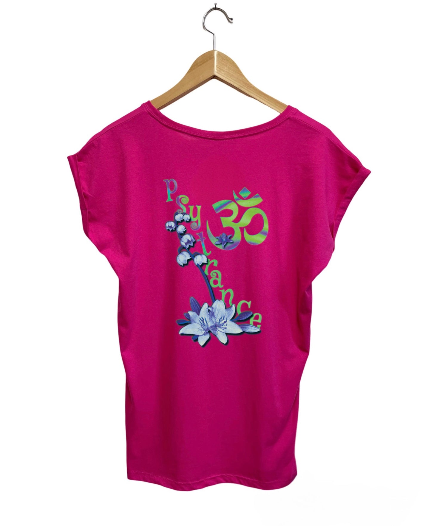 Regular Shirt Hibiskus Pink/Backprint