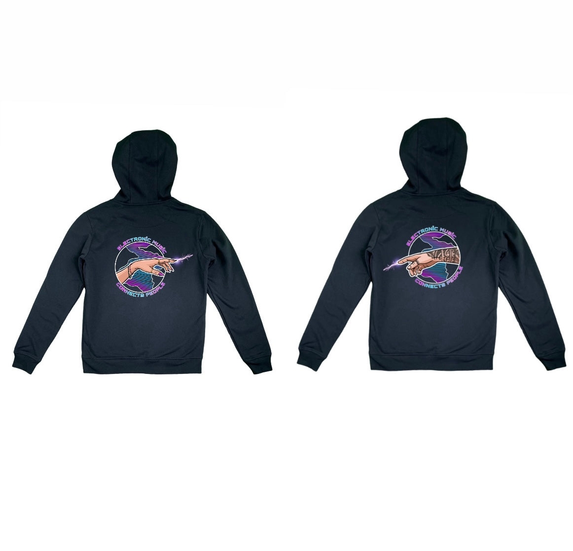 Partner Hoodie "Colored Text"