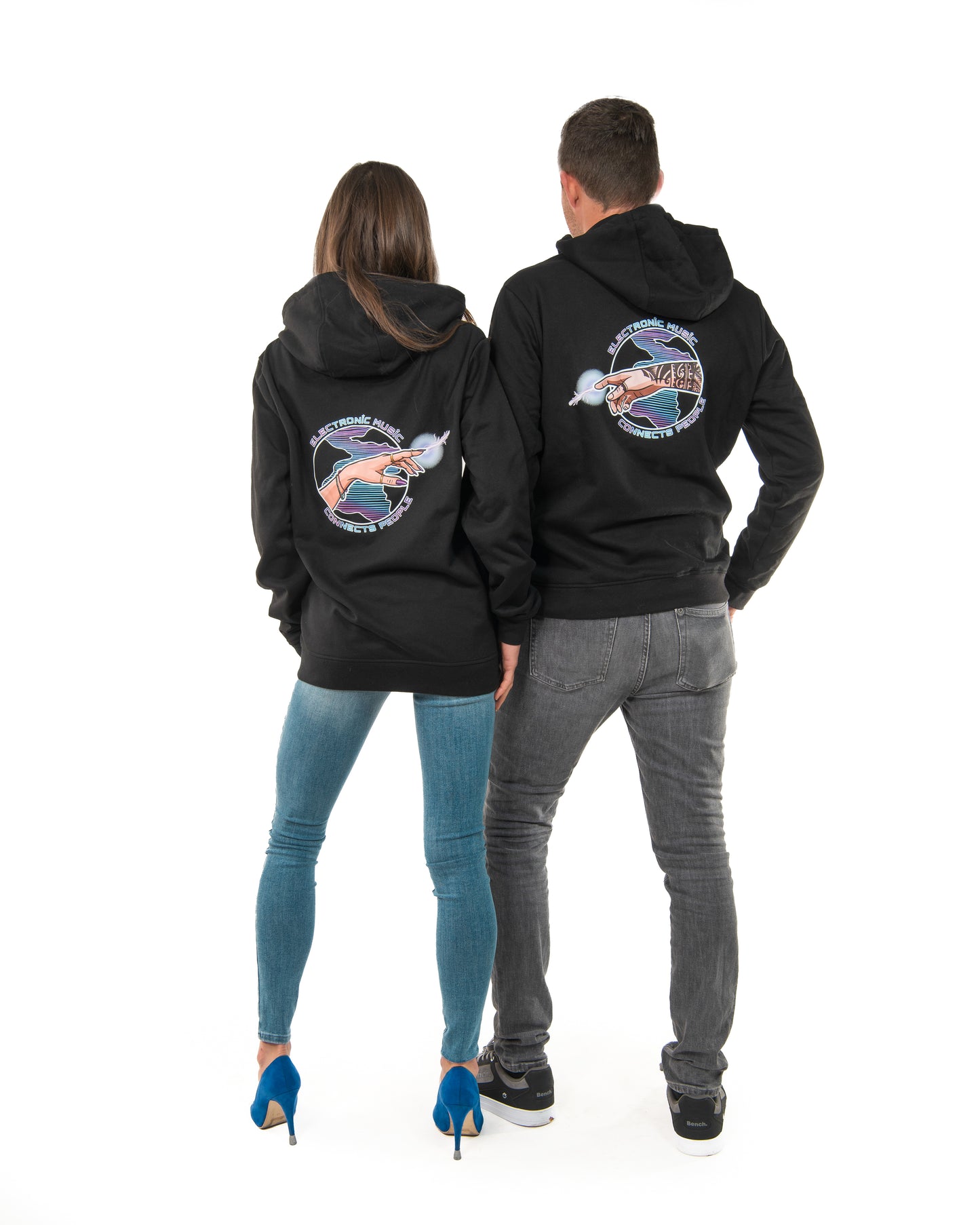 Partner Hoodie "Colored Text"